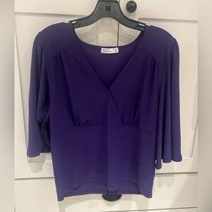 89th & Madison Violet top brand new size Large
